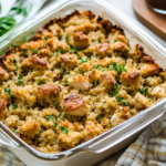 4-Ingredient Chicken and Stuffing Casserole