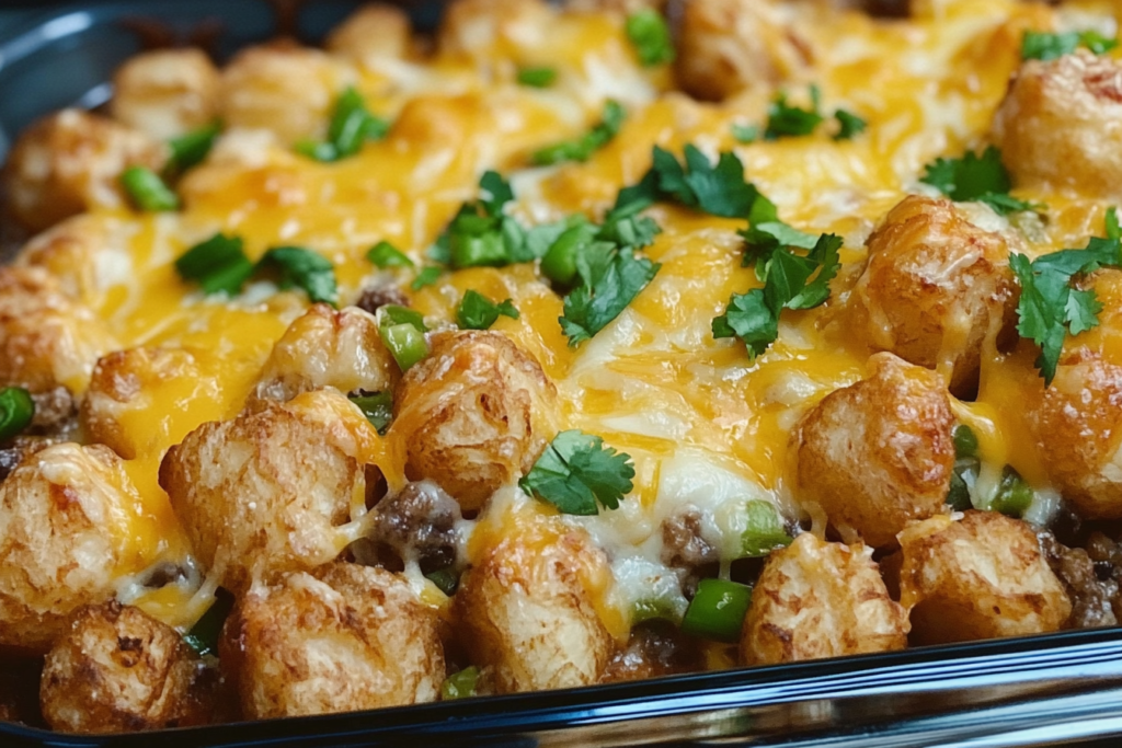 Taco Tater Tot Casserole