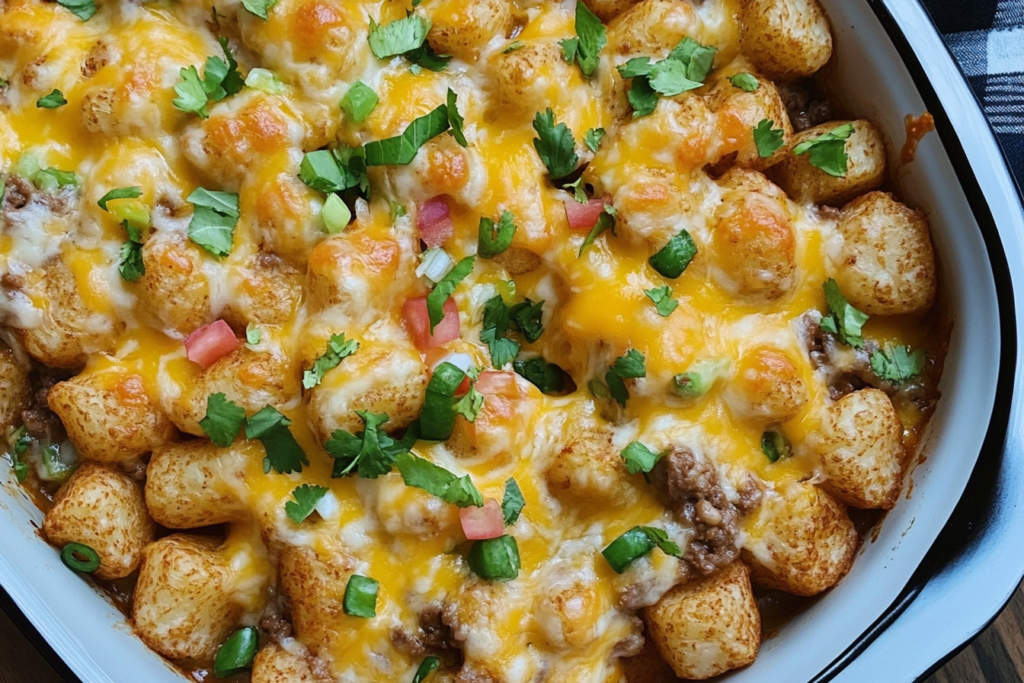 Taco Tater Tot Casserole