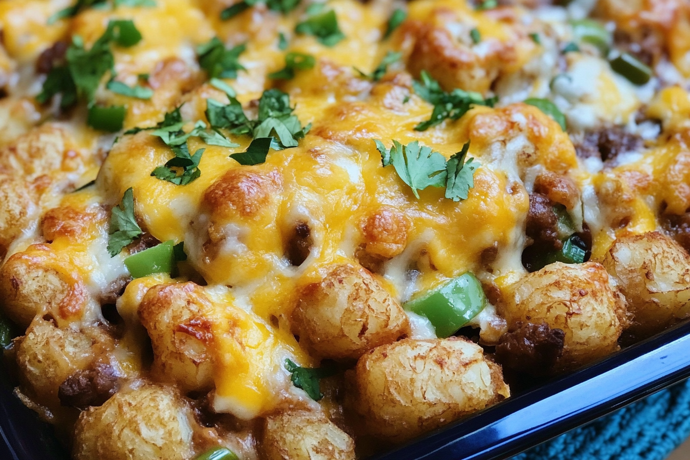 Taco Tater Tot Casserole