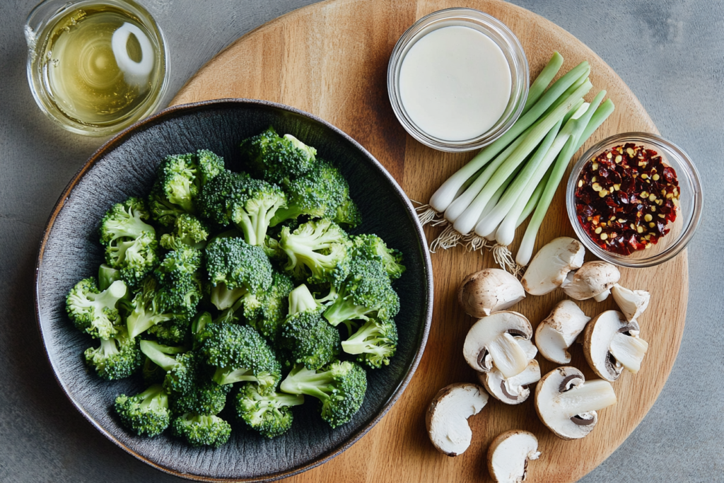 Broccoli and Mushroom