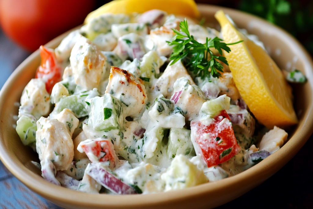 Tzatziki Chicken Salad