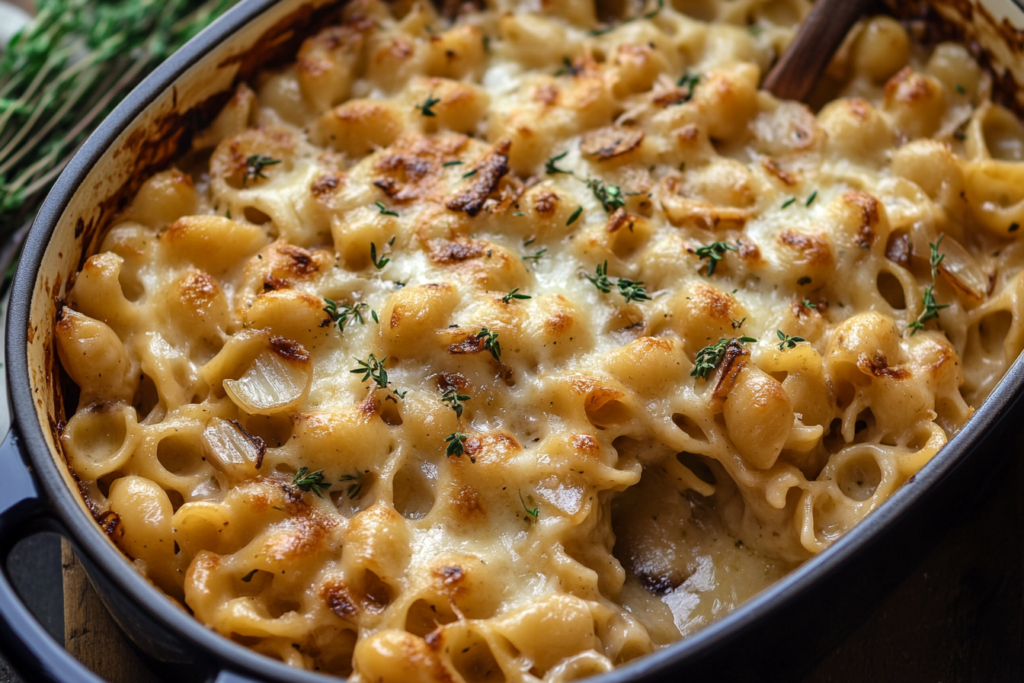 french onion pasta