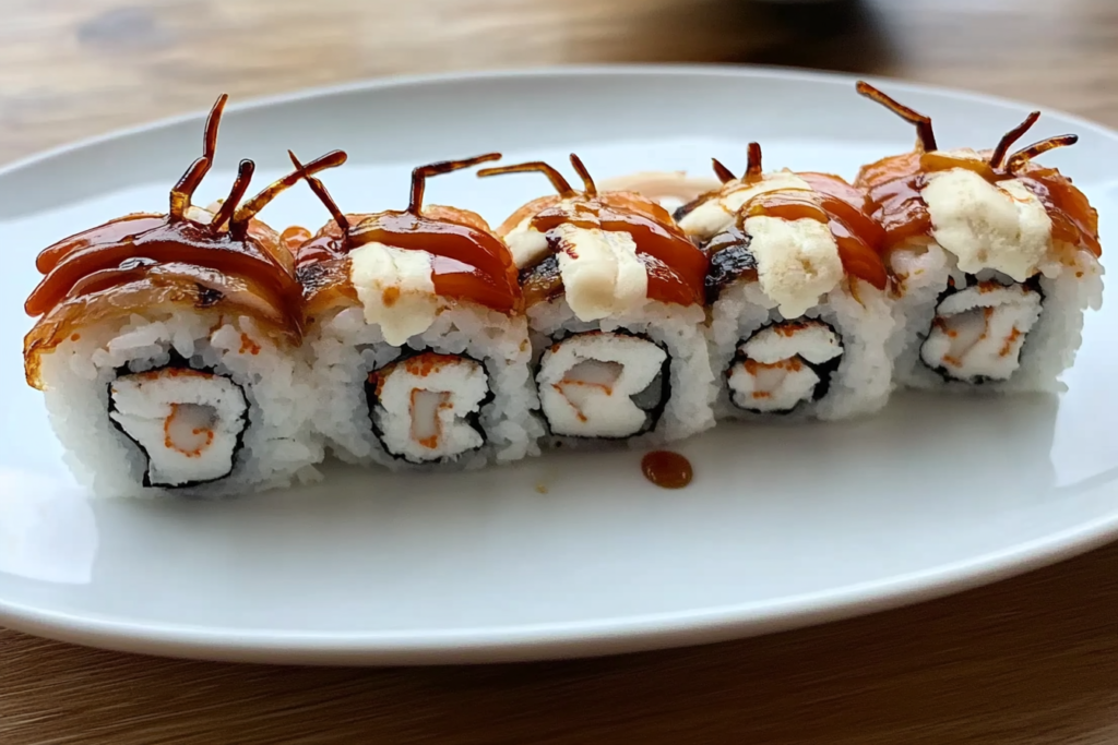spider roll sushi